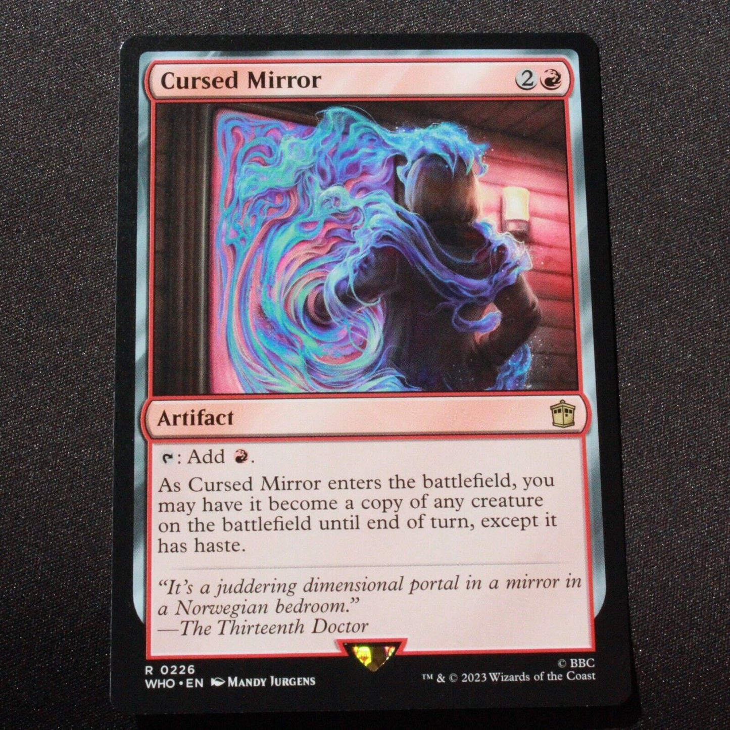 MTG Universes Beyond: Doctor Who (WHO) Rare Cursed Mirror 226 NM