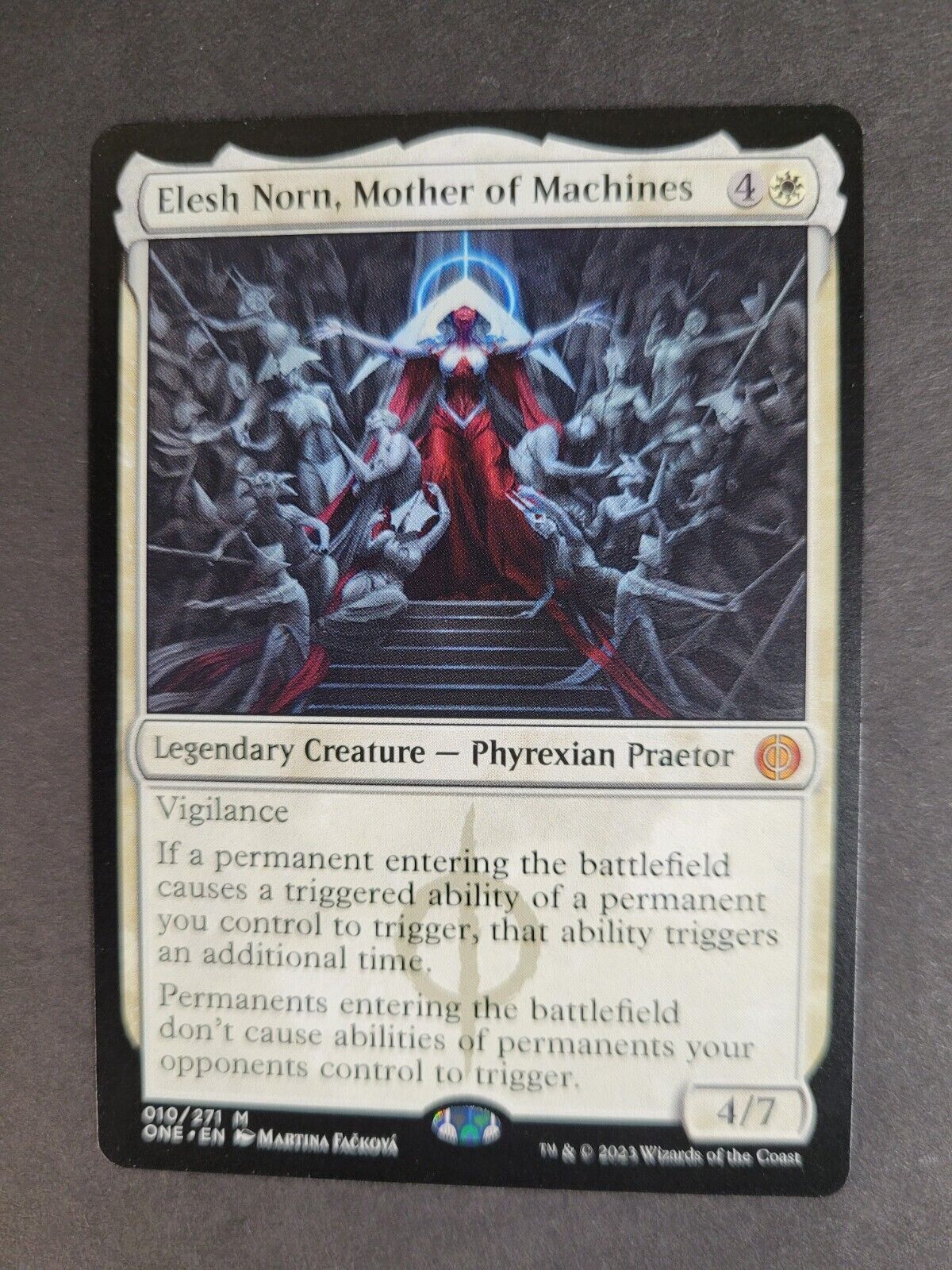 MTG Phyrexia: All Will Be One Mythic Elesh Norn, Mother of Machines 10 NM