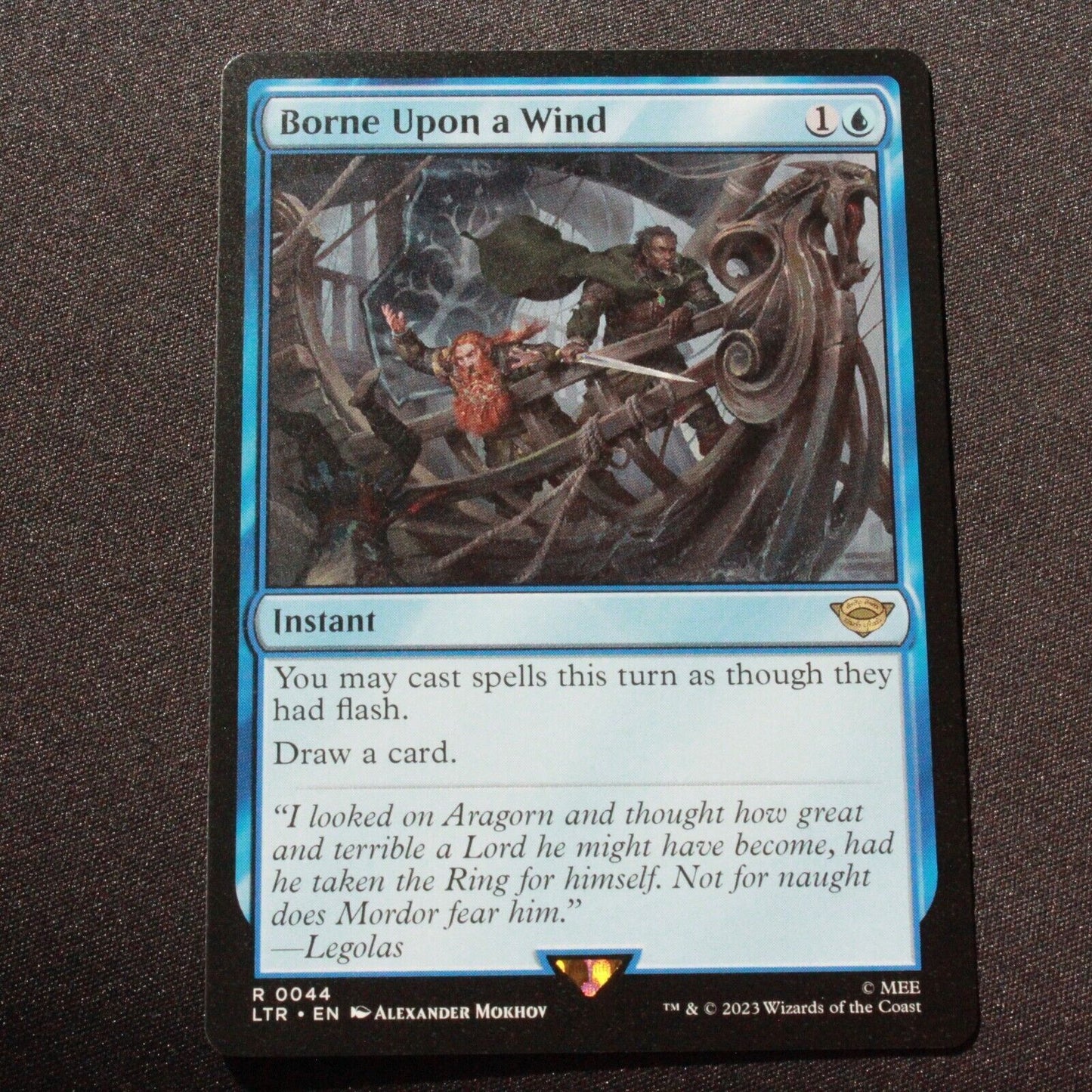 MTG The Lord of the Rings: (LTR) Rare Borne Upon a Wind 44 NM