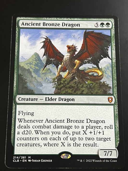 MTG Battle for Baldur's Gate (CLB) Mythic Ancient Bronze Dragon 214 NM