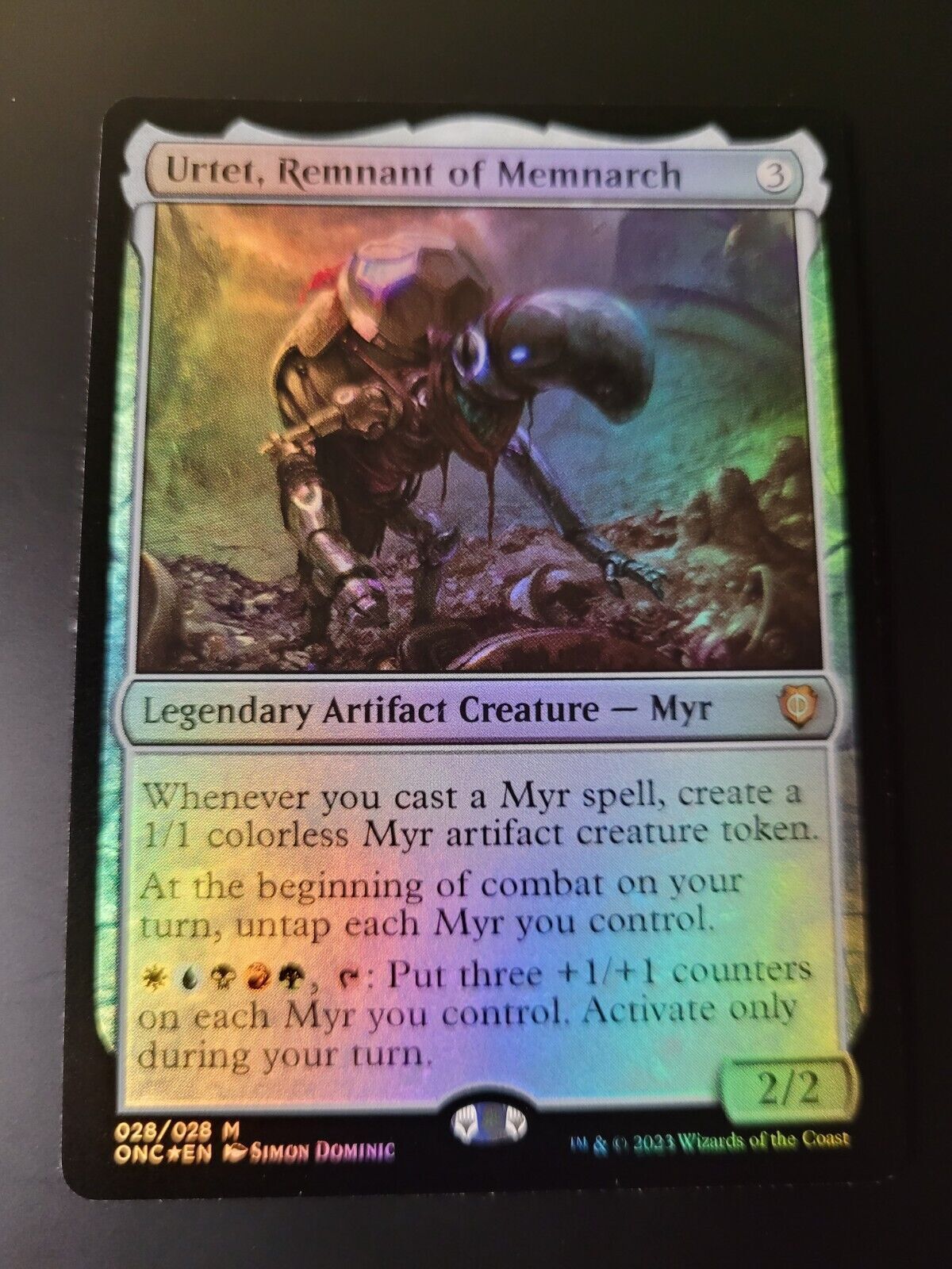 MTG Commander: Phyrexia: Mythic FOIL Urtet, Remnant of Memnarch 28 NM