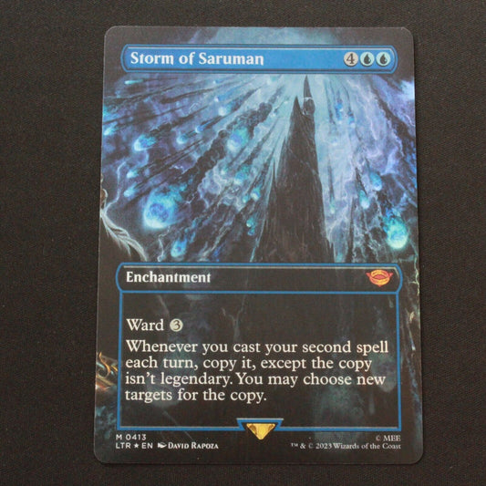 MTG The Lord of the Rings (LTR) Mythic FOIL Storm of Saruman (Borderless) 413 NM