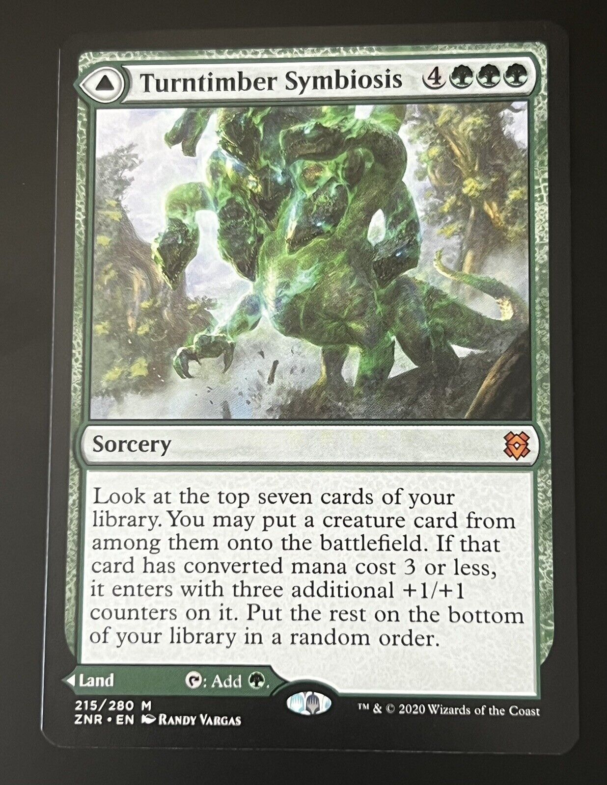 MTG Zendikar Rising  (ZNR) Mythic Turntimber Symbiosis 215 NM