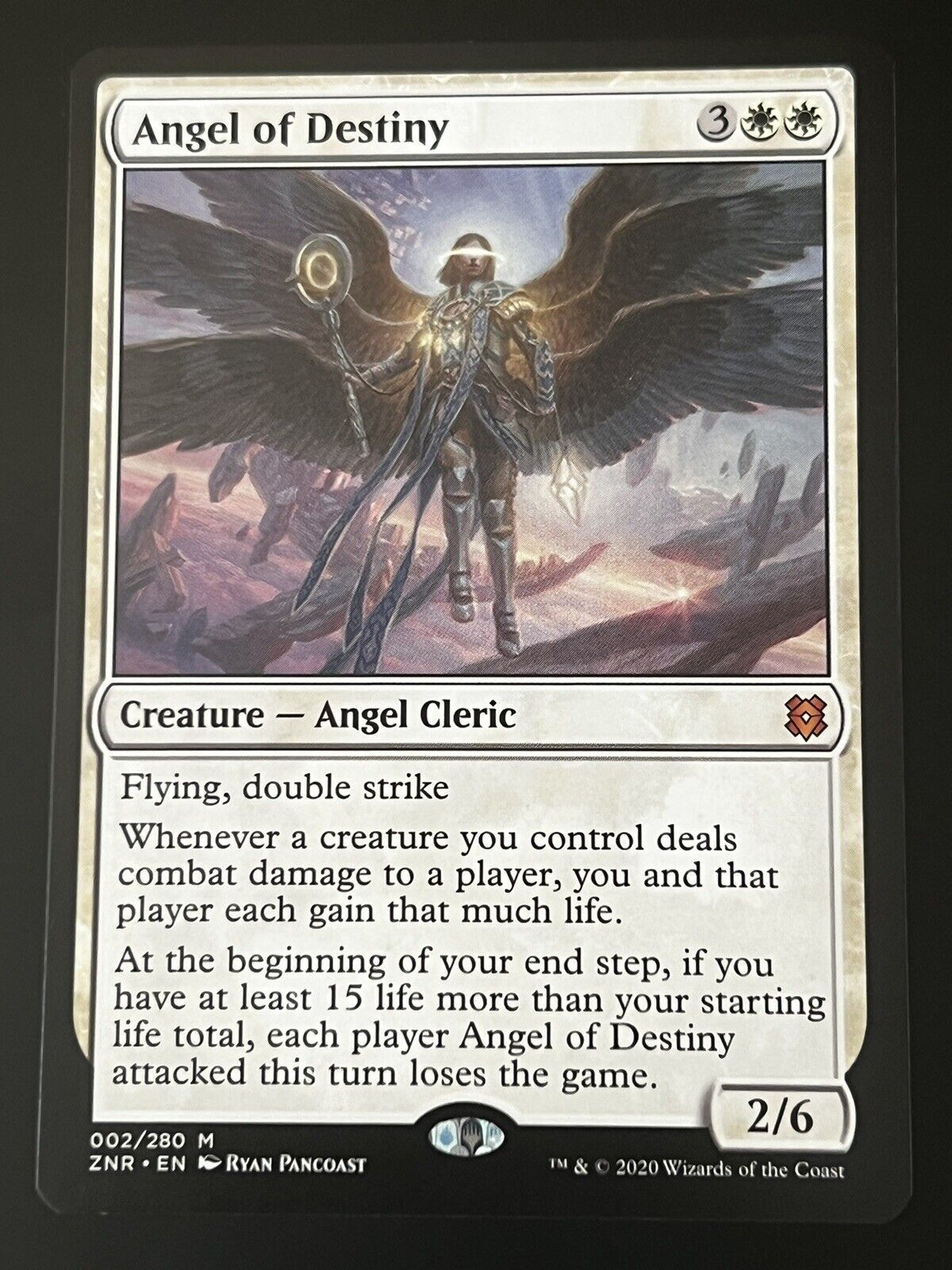 MTG Zendikar Rising (ZNR) Mythic Angel of Destiny 2 NM