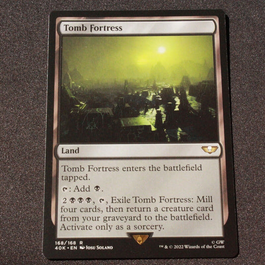 MTG Warhammer 40,000 (40K) Rare Tomb Fortress 168 NM