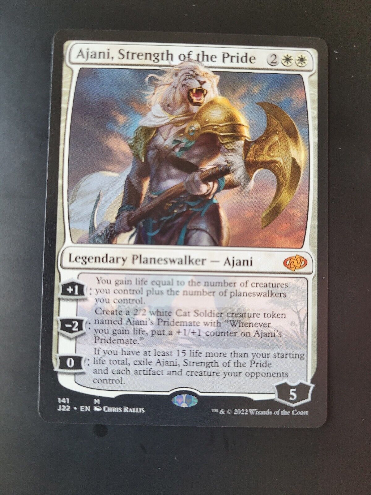 MTG Jumpstart 2022 (J22) Mythic Ajani, Strength of the Pride 141 NM