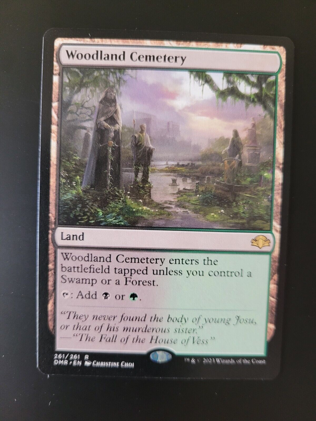 MTG Dominaria Remastered (DMR) Rare Woodland Cemetery 261 NM