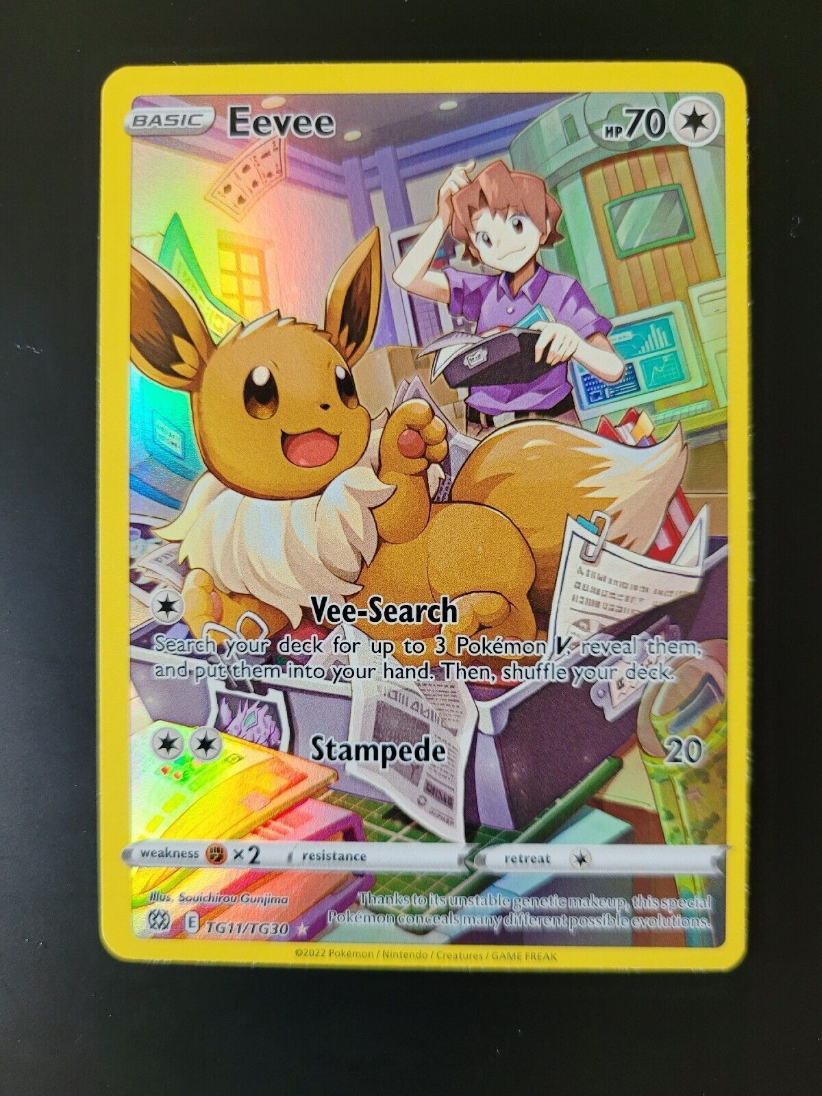 Pokemon SWSH09 Brilliant Stars Trainer Gallery Ultra Rare Eevee TG11/TG30 NM