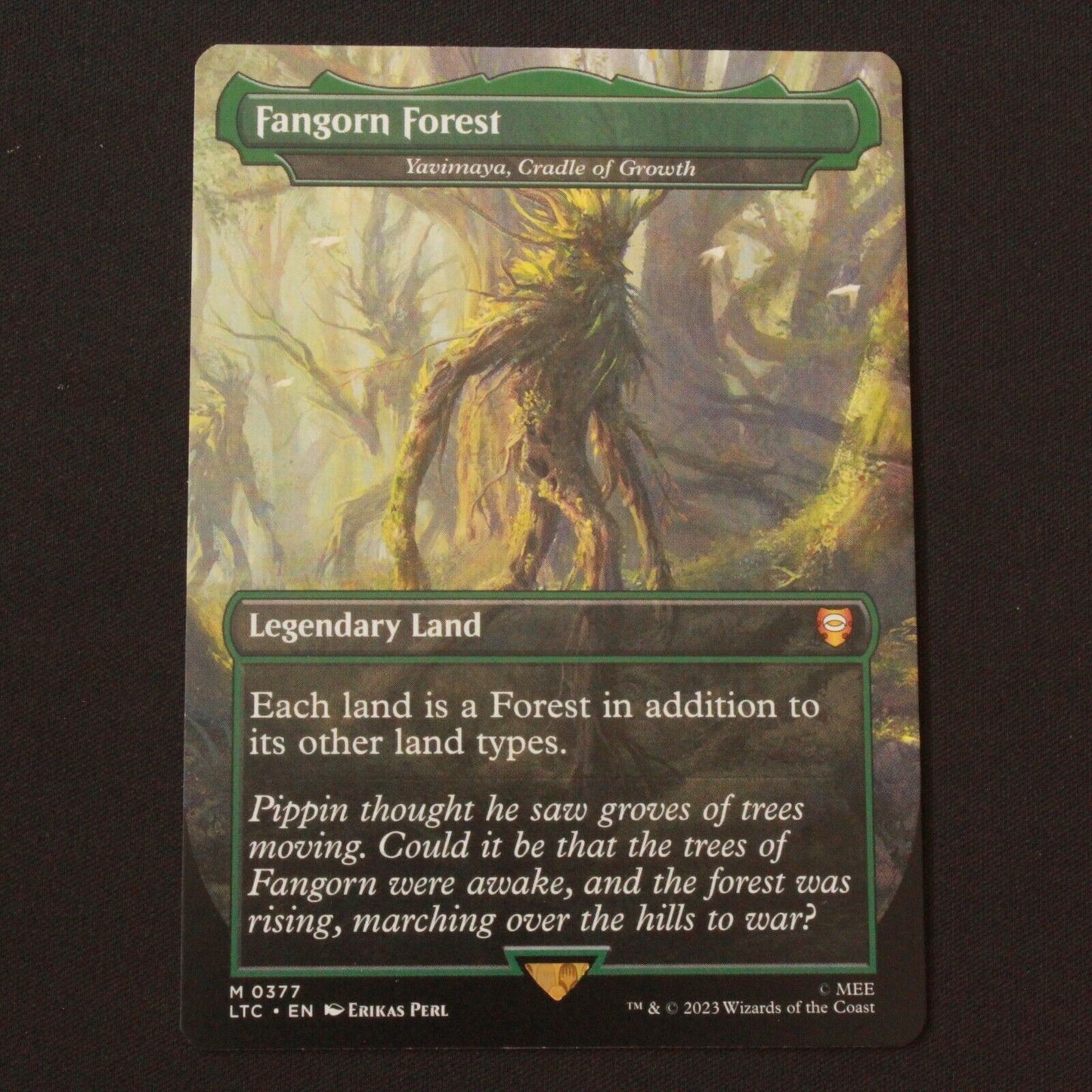 MTG Commander Lord of the Rings LTC Fangorn Forest Yavimaya Cradle Growth 377 NM