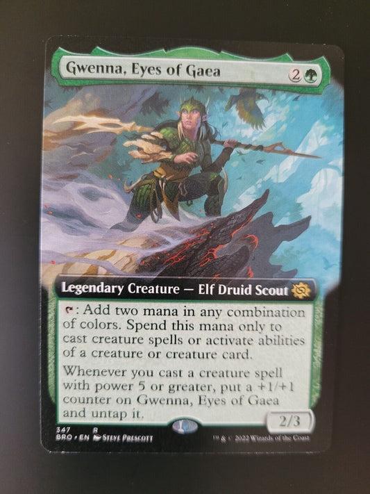 MTG The Brothers' War (BRO) Rare Gwenna, Eyes of Gaea (Extended Art) 347 NM